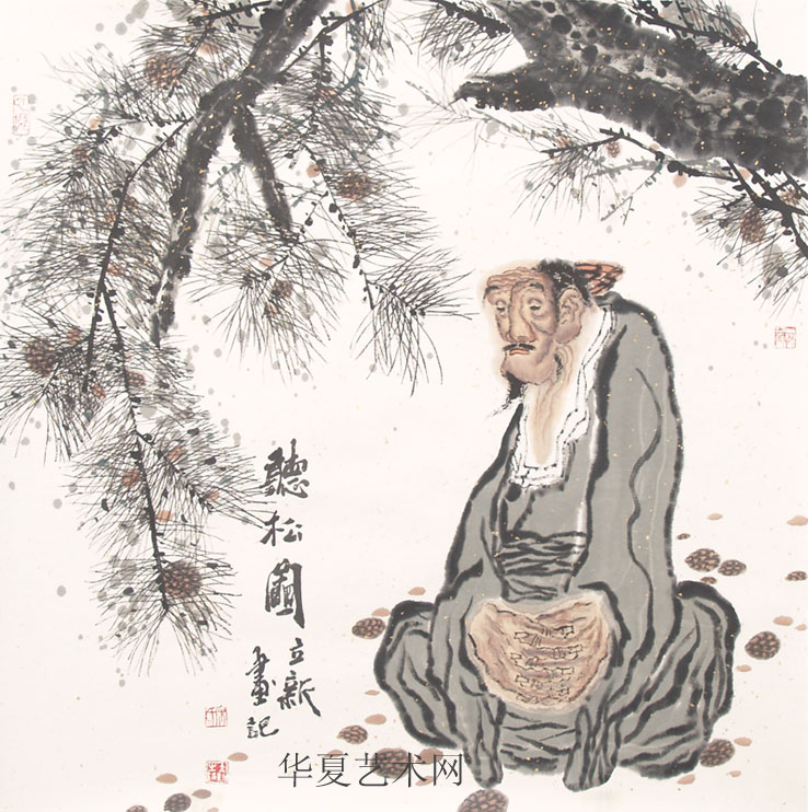 听松图