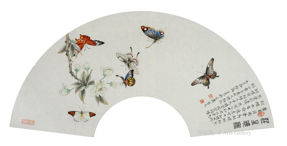 华夏艺术网-庄生晓梦(扇面)