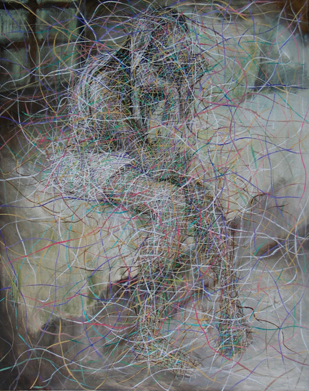   90X70cm   布面 综合材料